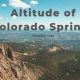 Altitude of Colorado Springs